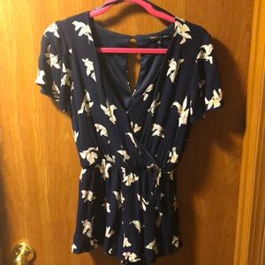 NEVER WORN Cap Sleeve Romper